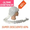 Peluca Blanca Trenzada Extra larga