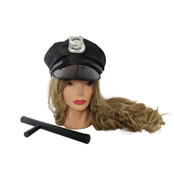 Gorra-de-policia-y-bolillo