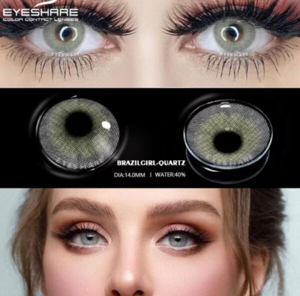 Lentes de contacto apariencia natural | color agua Quartz | T-ART