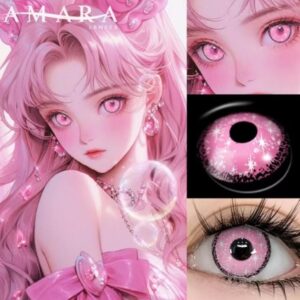 Lentes de contacto rosa anime| Pink | T-ART