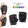Guantes cuerina unisex | rockeros | moto | T-ART - Imagen 3