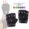 Guantes cuerina unisex | rockeros | moto | T-ART - Imagen 2
