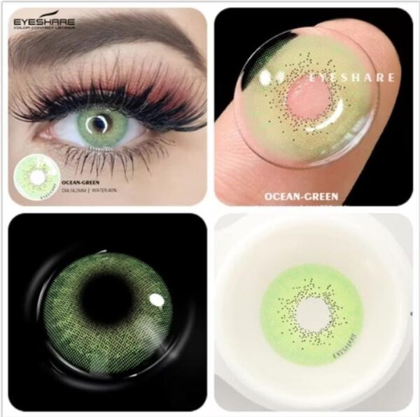 Lentes de contacto Ocean green | color Verde | T-ART