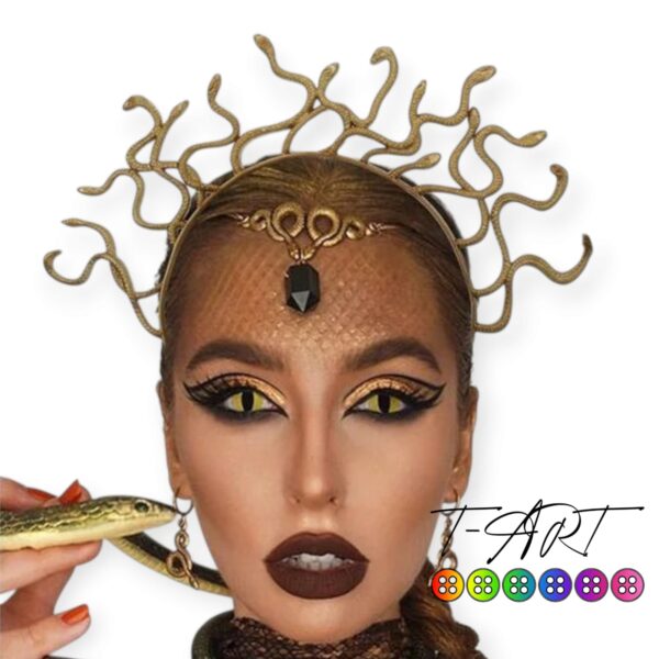 Diadema de serpientes Medusa T-ART