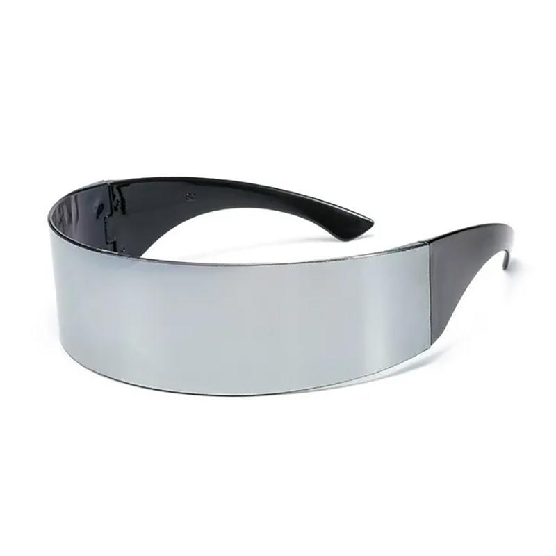 Gafas Futuristas Cyberpunk – Estilo Anime, Cosplay y Rave - Plateado | T-ART