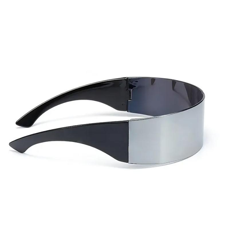 Gafas Futuristas Cyberpunk – Estilo Anime, Cosplay y Rave - Plateado | T-ART - Imagen 2