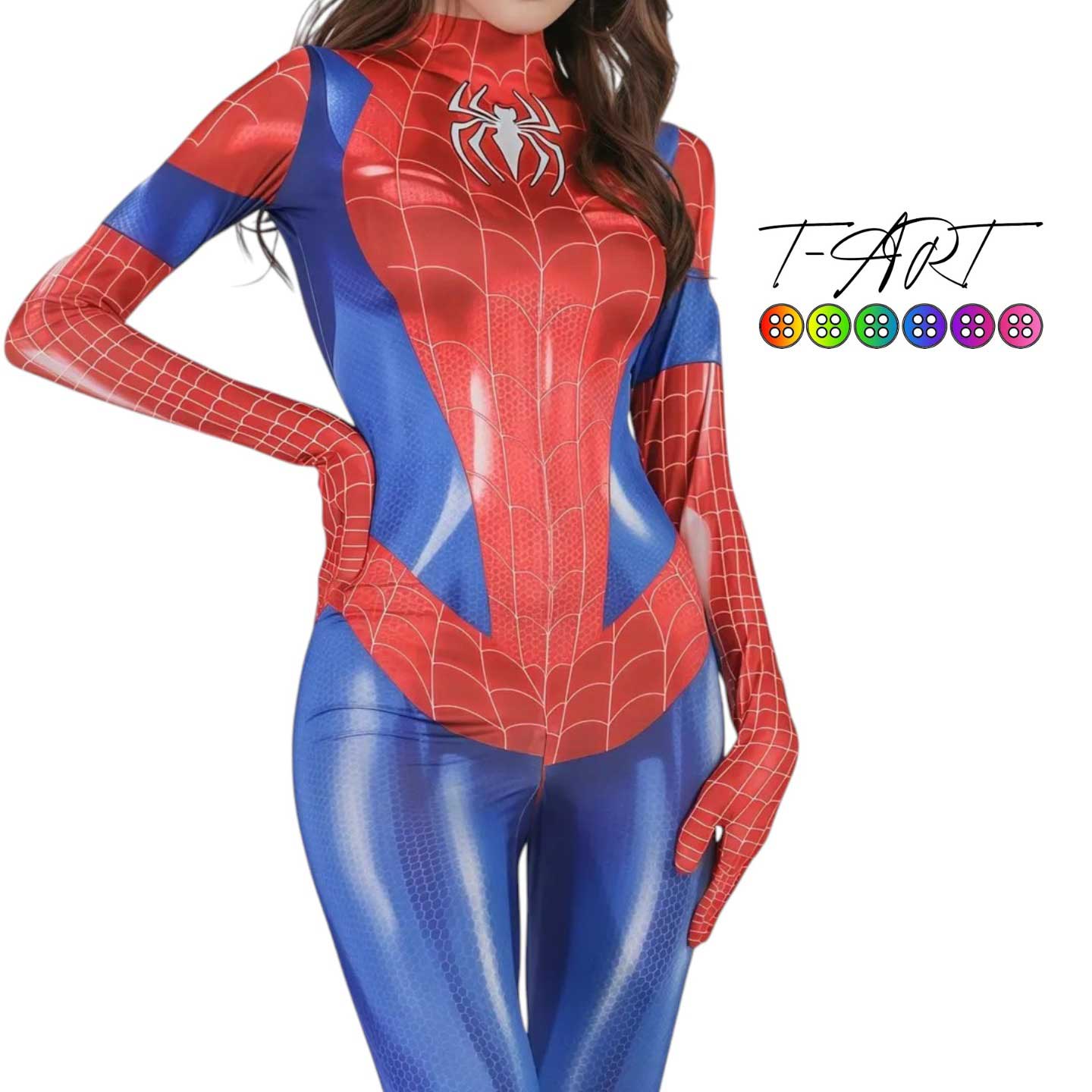 Disfraz Spider-Woman Julia Carpenter Adulto T-ART - Imagen 2