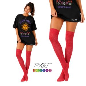 Medias Bucaneras Extra largas Rojo Jaspeado T-ART
