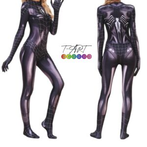 Disfraz Spider-Woman Negro Adulto T-ART