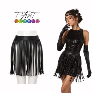 Falda Años 20 Negra | Estilo Gatsby, Flecos Charlestone & Flapper T-ART
