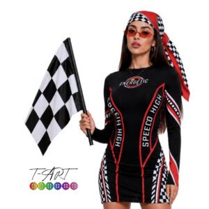 Disfraz Chica Racing Mujer | Vestido Grid Girl Automovilismo | T-ART V2