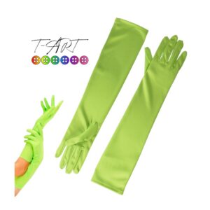 Guantes verde neon opacos | Guantes LargosT-ART