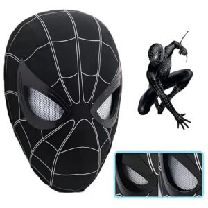 Máscara de Spider-Man Negro Ojos Móviles Mecánica | Cosplay T-ART