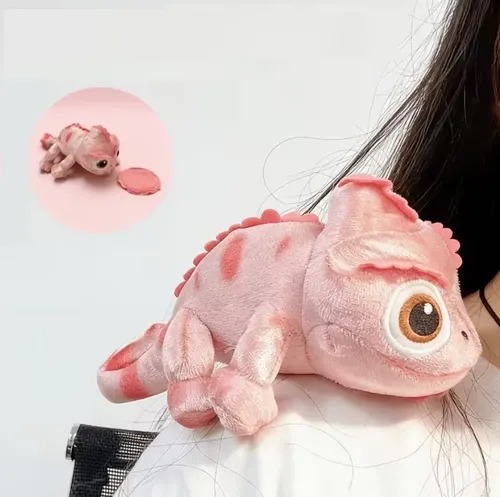 Pascal Rosado Rapunzel de peluche | Rapunzel Enredados disney - Imagen 2