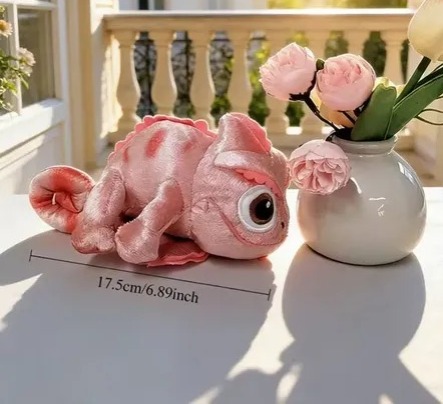 Pascal Rosado Rapunzel de peluche | Rapunzel Enredados disney - Imagen 3