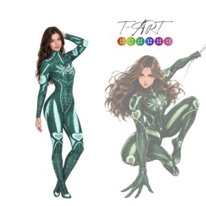 Disfraz Spider-Woman Verde Adulto T-ART